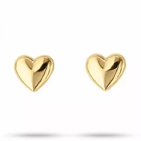 Klein Aagaard hart oorbellen in 8 karaat goud