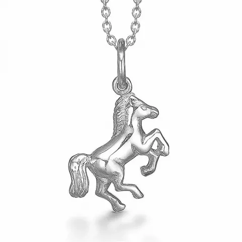 Glanzend Aagaard paard hanger in zilver