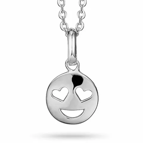 Aagaard smiley ketting met hanger in zilver