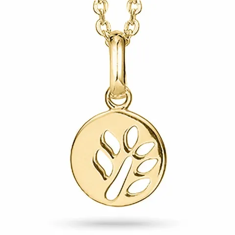 Aagaard boom van het leven ketting met hanger in verguld sterlingzilver