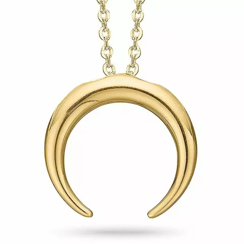 Aagaard horn ketting met hanger in verguld sterlingzilver