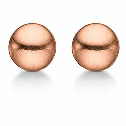 5 mm Aagaard bolletje oorbellen in zilver met een roze coating