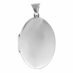 Glanzend Aagaard ovale medaillon in zilver