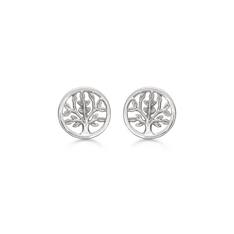 Støvring Design boom van het leven oorbel in zilver