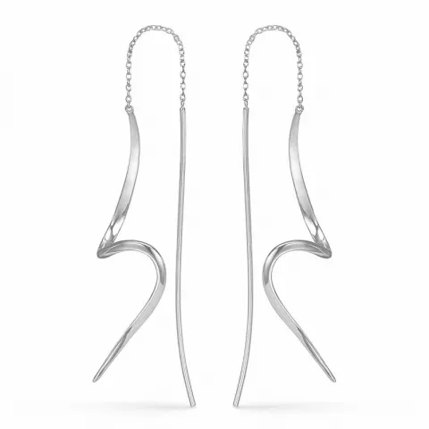 Støvring Design lange oorbellen in zilver