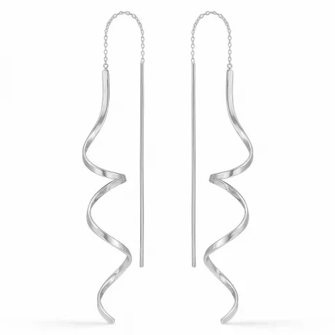 Støvring Design lange oorbellen in zilver