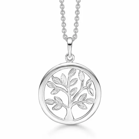 Støvring Design boom van het leven ketting met hanger in zilver