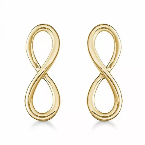 Støvring Design infinity oorbellen in 8 karaat goud