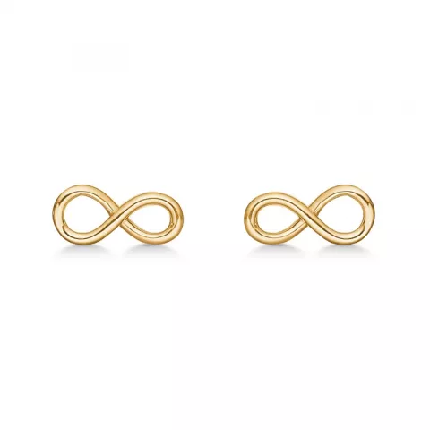 Støvring Design infinity oorbellen in 8 karaat goud