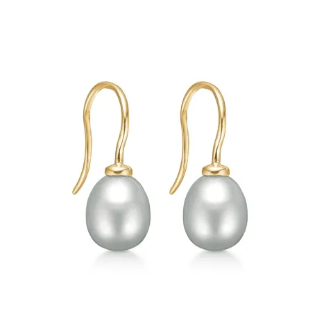 Støvring Design parel oorhanger in verguld sterlingzilver