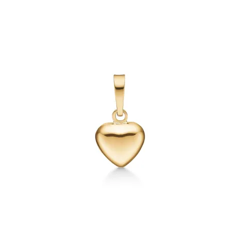 8 x 10 mm Støvring Design hart hanger in 8 karaat goud