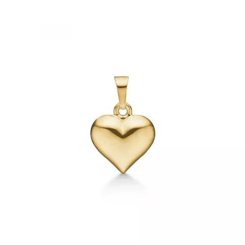 10 x 10 mm Støvring Design hart hanger in 8 karaat goud