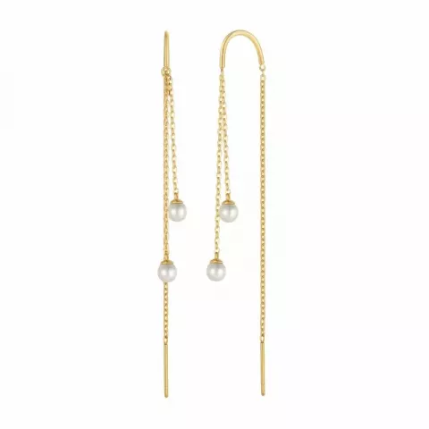 Støvring Design parel ketting oorbellen in 8 karaat goud