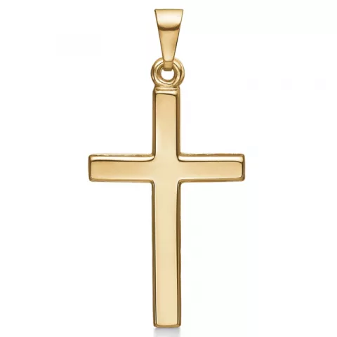 16 x 24,5 mm Støvring Design kruis hanger in 8 karaat goud