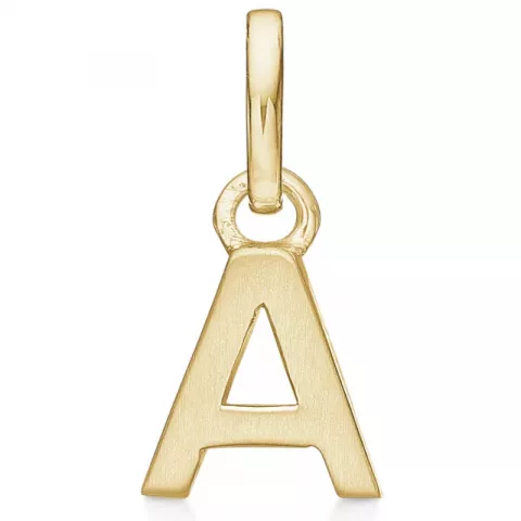 Støvring Design letter a hanger in verguld sterlingzilver