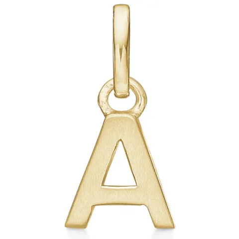 Støvring Design letter a hanger in verguld sterlingzilver