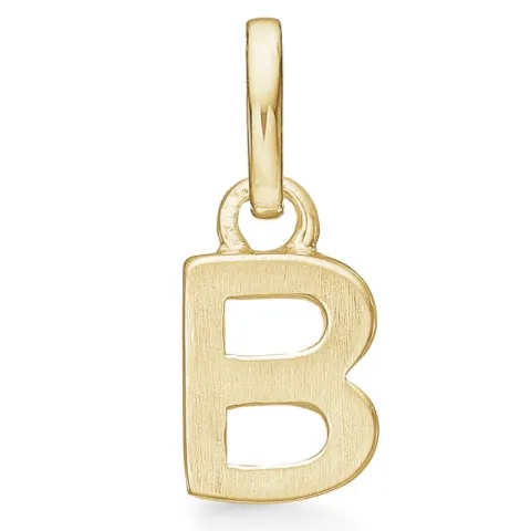 Støvring Design letter b hanger in verguld sterlingzilver