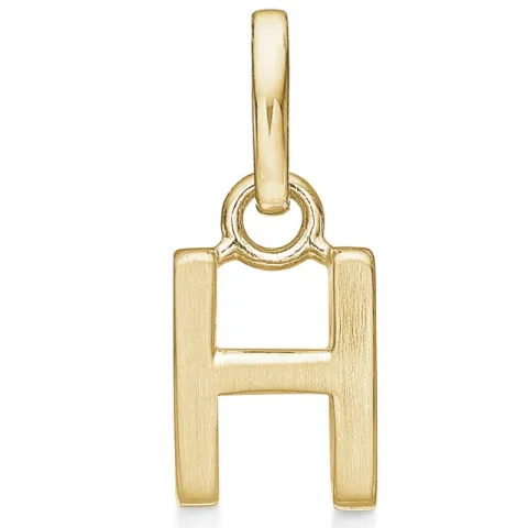 Støvring Design letter h hanger in verguld sterlingzilver