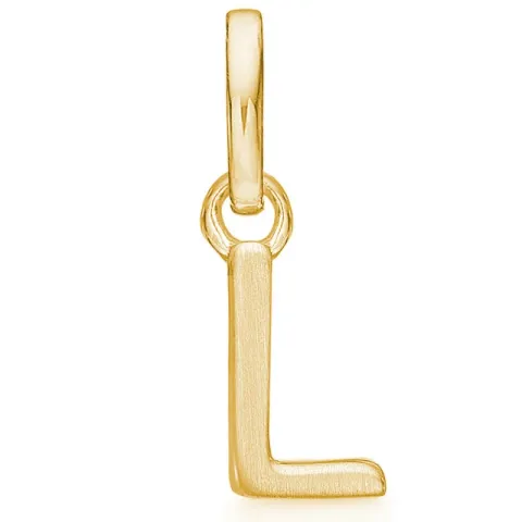 Støvring Design letter l hanger in verguld sterlingzilver