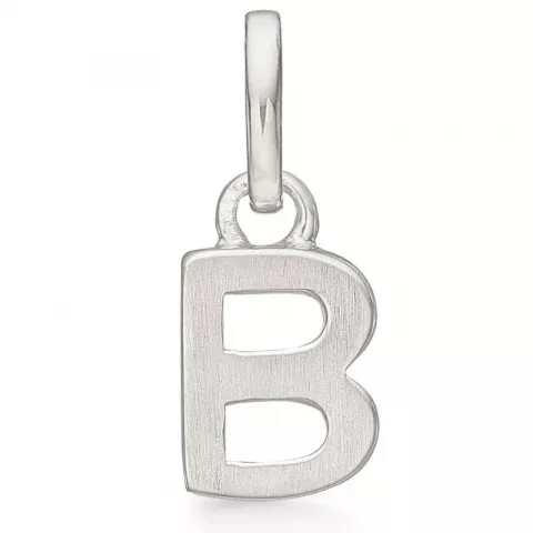 Støvring Design letter b hanger in gerodineerd zilver