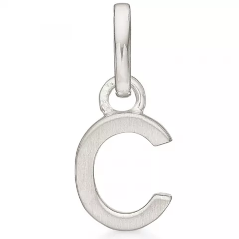 Støvring Design letter c hanger in gerodineerd zilver