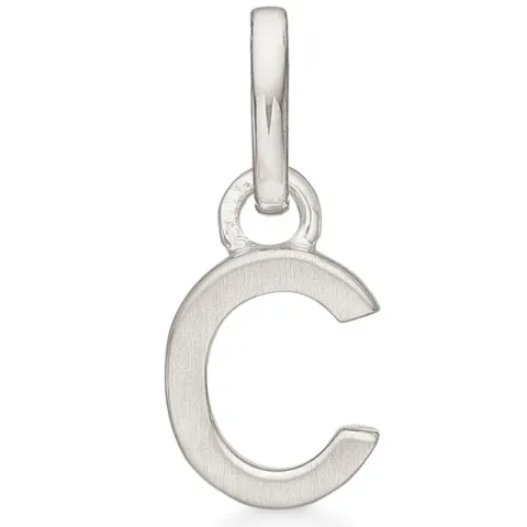 Støvring Design letter c hanger in gerodineerd zilver