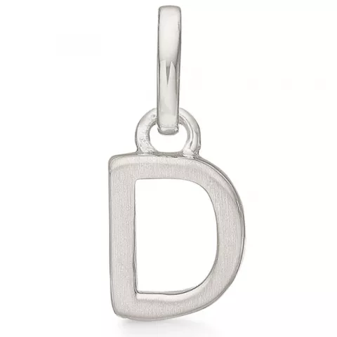 Støvring Design letter d hanger in gerodineerd zilver