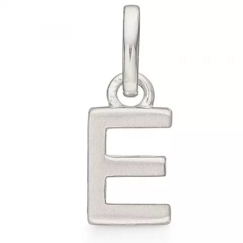 Støvring Design letter e hanger in gerodineerd zilver