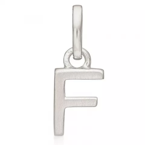 Støvring Design letter f hanger in gerodineerd zilver