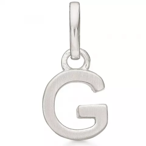 Støvring Design letter g hanger in gerodineerd zilver