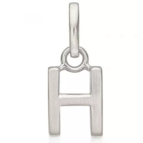 Støvring Design letter h hanger in gerodineerd zilver