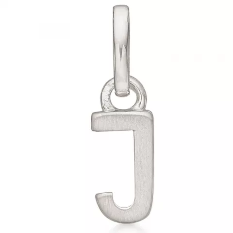 Støvring Design letter j hanger in gerodineerd zilver