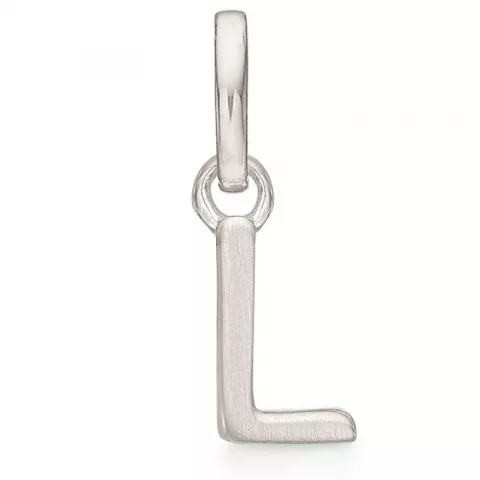 Støvring Design letter l hanger in gerodineerd zilver