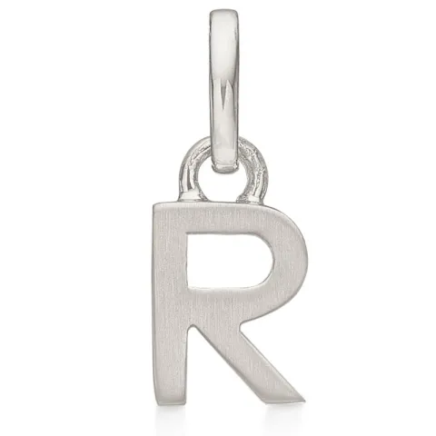 Støvring Design letter r hanger in gerodineerd zilver