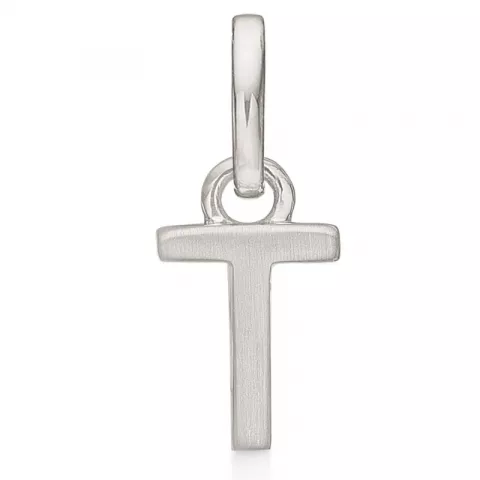 Støvring Design letter t hanger in gerodineerd zilver