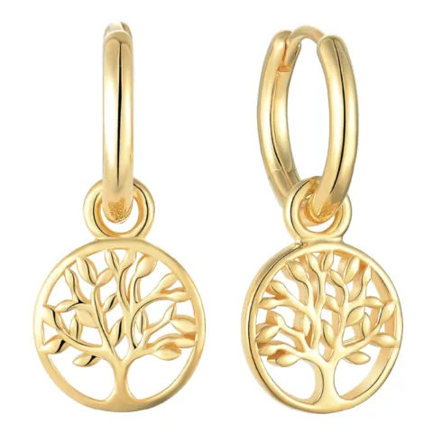 Støvring Design boom van het leven creool in verguld sterlingzilver