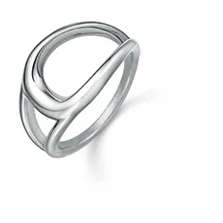 Støvring Design ring in gerodineerd zilver