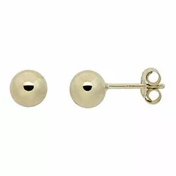 6 mm Støvring Design bolletje oorbellen in 8 karaat goud