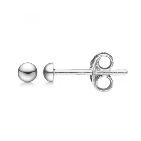 3 mm Støvring Design bolletje oorbellen in zilver