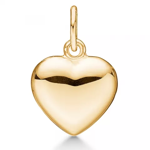 9 x 8 mm Støvring Design hart hanger in 8 karaat goud