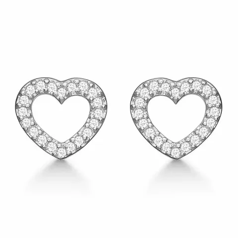  oorbellen in zilver witte zirkoon