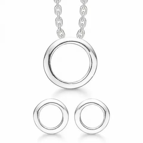Støvring Design rond sieraden set in zilver