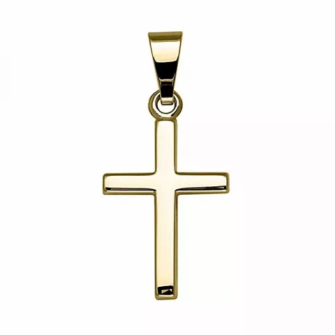 10 x 14 mm Støvring Design kruis hanger in 14 karaat goud