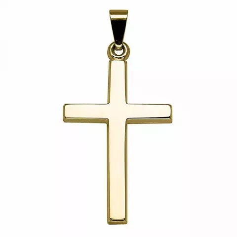 16 x 24,5 mm Støvring Design kruis hanger in 14 karaat goud