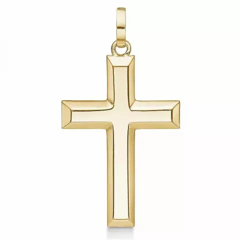 Støvring Design kruis hanger in 8 karaat goud
