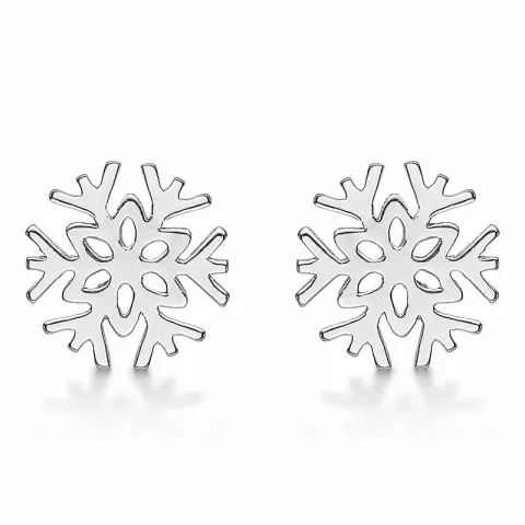 Støvring Design sneeuwvlokken oorbellen in zilver