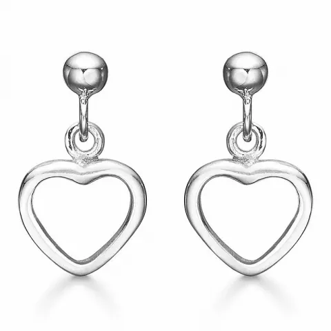 Støvring Design hart oorbellen in zilver