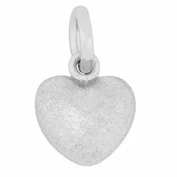 Elegant Siersbøl hart hanger in zilver