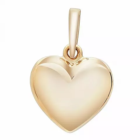 12,5 x 11 mm Siersbøl hart hanger in 8 karaat goud