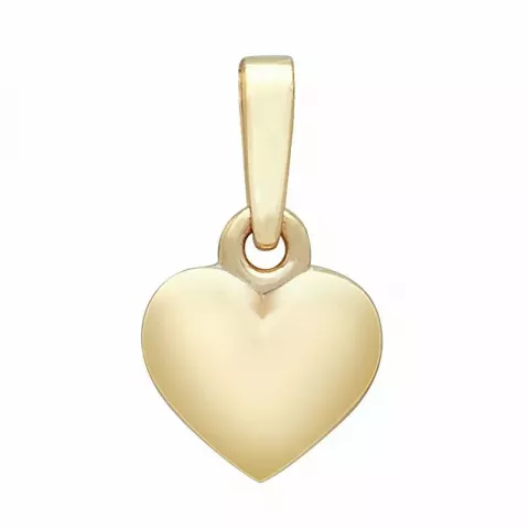 9 x 8 mm Siersbøl hart hanger in 8 karaat goud